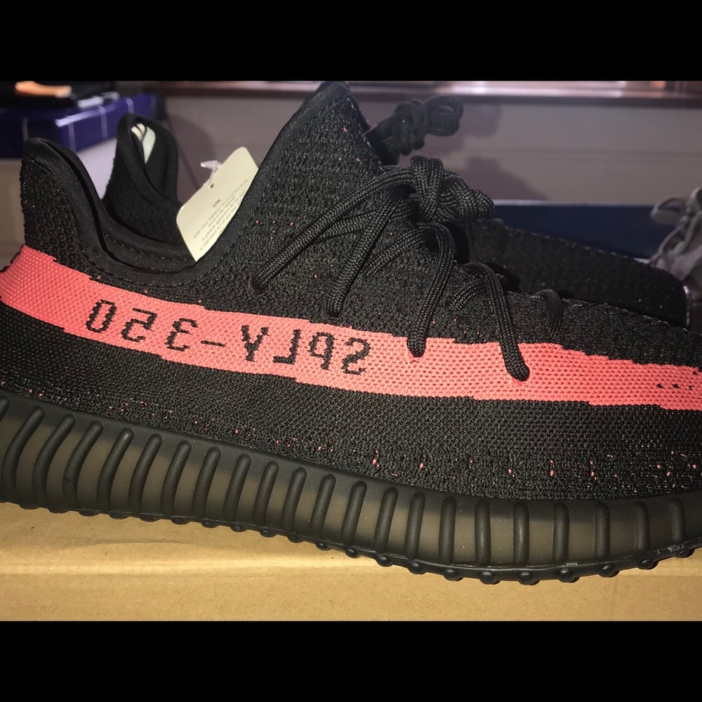 Yeezy 350 v2 core black and red size 13 USA